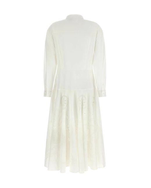Polo Ralph Lauren White Broderie Shirt Dress