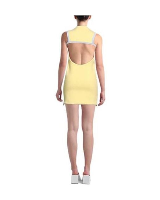 Jacquemus Yellow Two-Tone Bodycon Dress