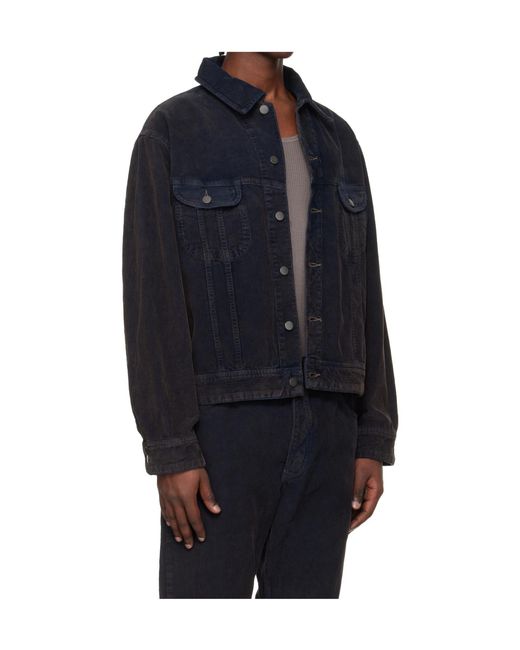Studio Nicholson Black X Aaron Levine Collaboration Derby Long-Sleeved Casual Jacket for men