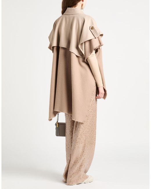 Rag & Bone Natural Solid Color Wool Shawl Coat