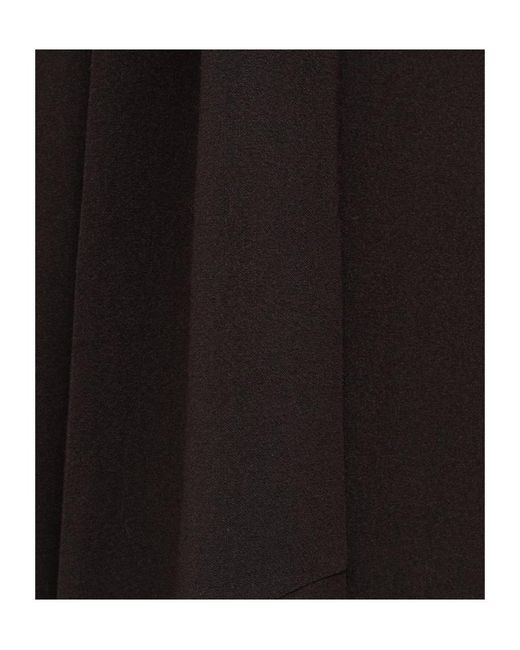 Paloma Wool Black Draped Midi Dress
