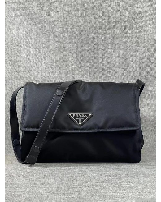 Prada Black Logo Shoulder Bag