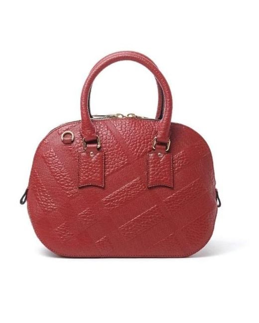 Burberry Red Logo Handbag