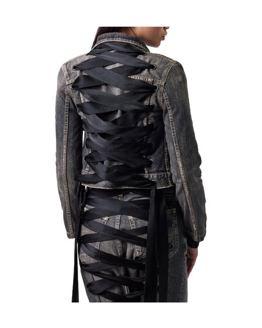 Balenciaga Gray Simple Denim Jacket