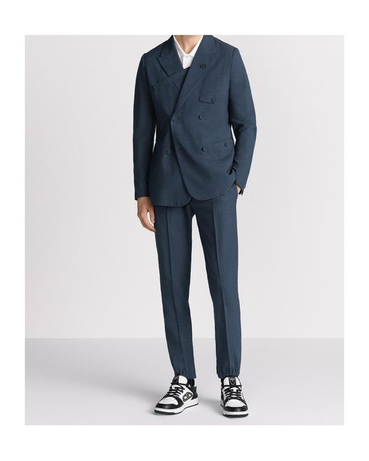 Dior Blue Tailored Track Pants for men