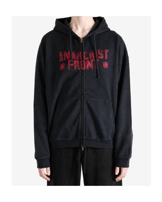 Vetements Black Long-Sleeve Sweatshirt for men