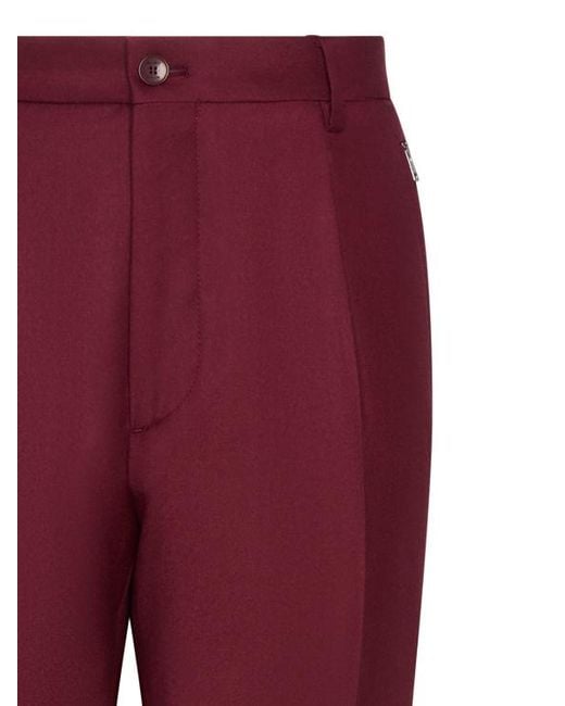 Etro Red Carrot Leg Trousers for men