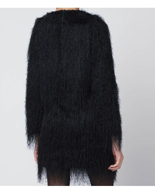Loulou de Saison Blue Tina Fringed Dress