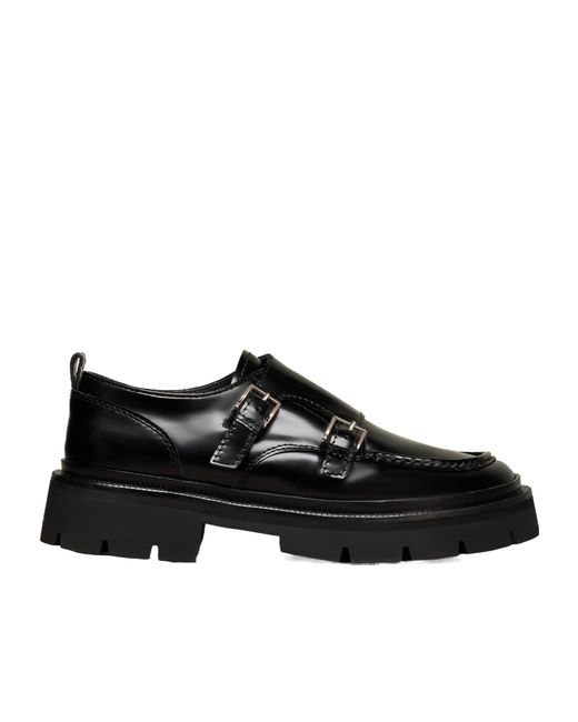 AMI Black Round-Head Casual Shoes for men