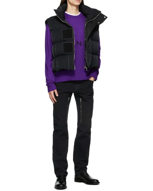 Givenchy Black Oversized Sleeveless Puffer Jacket for men
