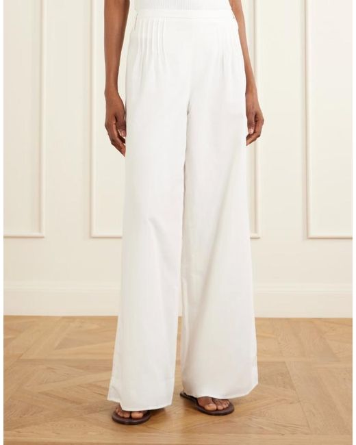 Sir White Pleated Casual Pants