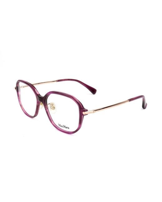 Max Mara Red Square Frame Glasses