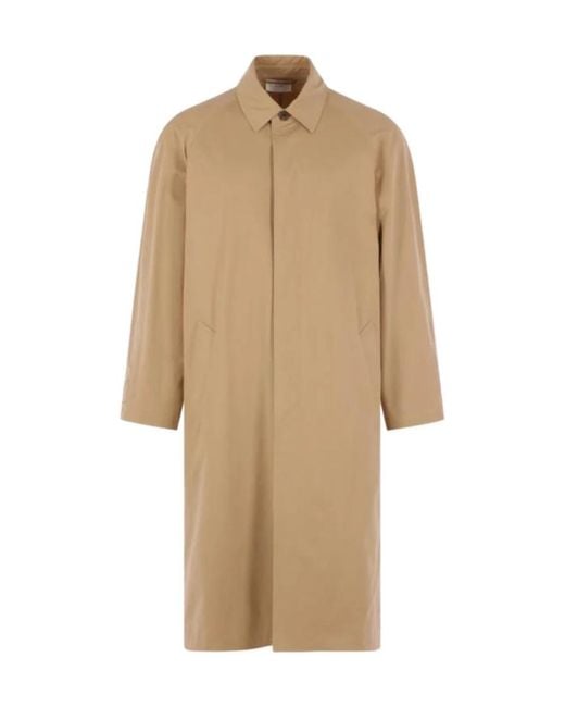 The Row Natural Button Detailed Long Coat for men