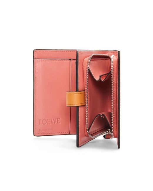 Loewe White Compact Zip Wallet