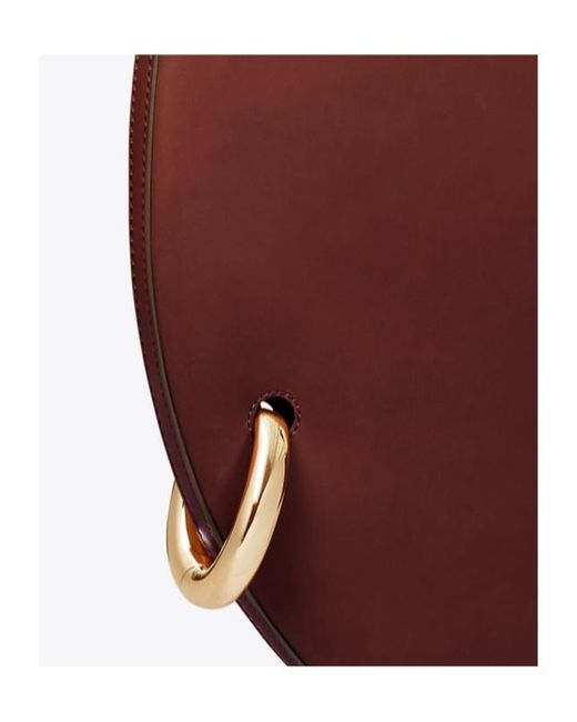 Tory Burch Red Pierced Shoulder Bag