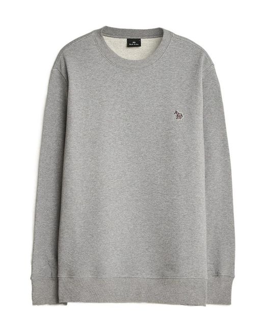 Paul Smith Gray Ps Paul Smith Zebra Logo Sweatshirt for men