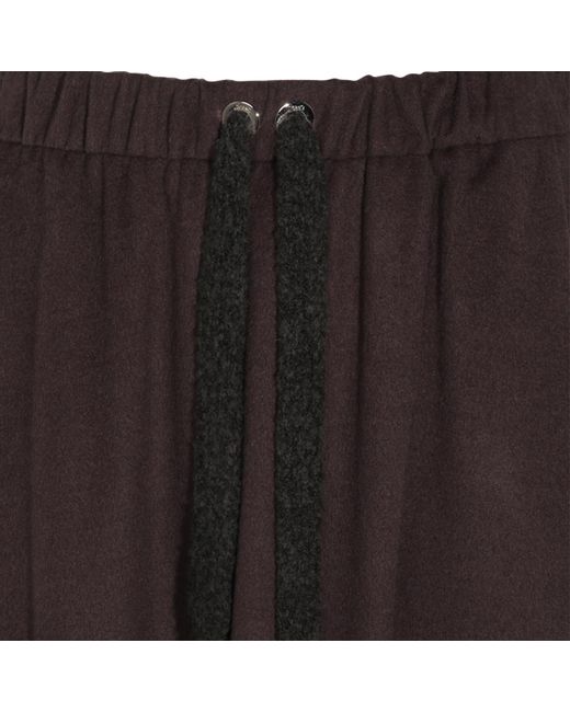 Herno Brown Drawstring Maxi Skirt