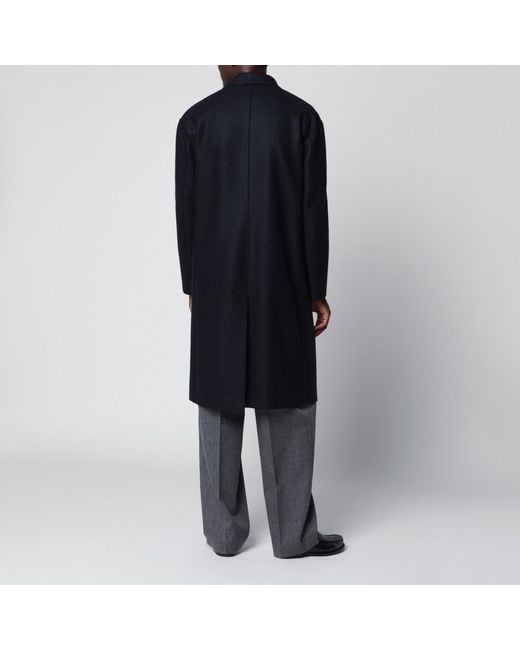 Harris Wharf London Blue Long-Sleeved Coat for men