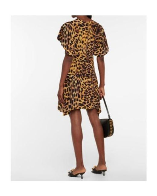 Stella McCartney Multicolor Animal-Print Minidress