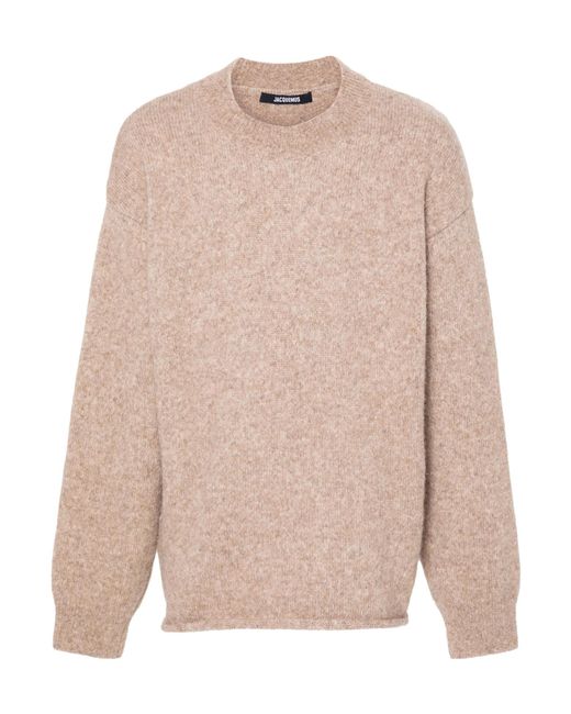 Jacquemus Pink Long-Sleeved Sweater for men