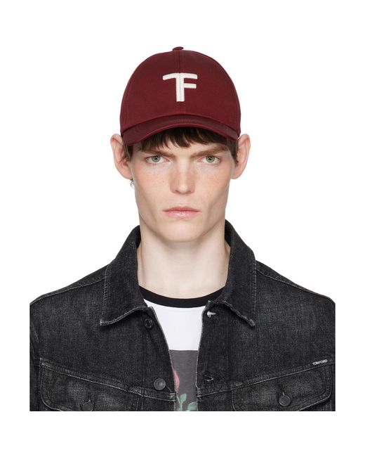 Tom Ford Logo Embroidered Baseball Cap for men