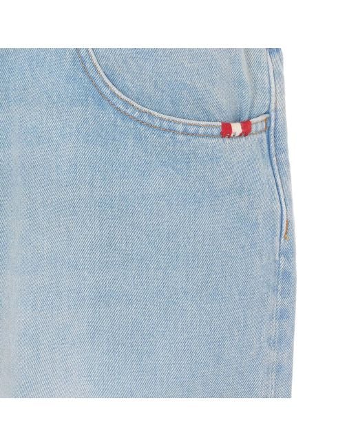 AMISH Blue James Wide-Leg Jeans for men