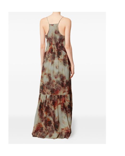 Isabel Marant Natural Isabel Marant Étoile Sleeveless Floral Printed Dress