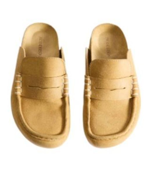 J.W. Anderson Brown Stitch Loafer Mules