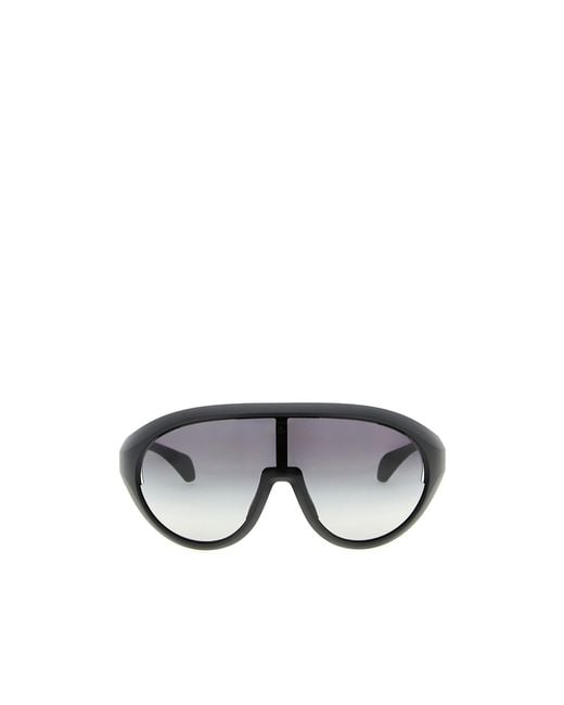 Moncler Multicolor Moncler Rick Owens Shield-Frame Sunglasses for men
