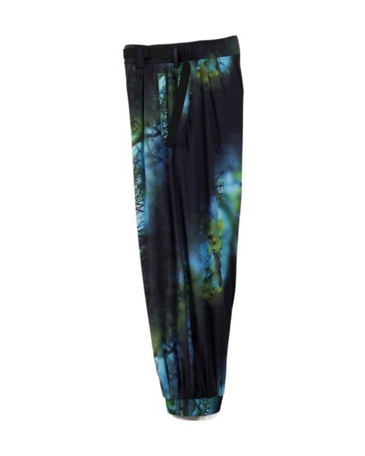 Y-3 Blue Aop Ripstop Pants for men