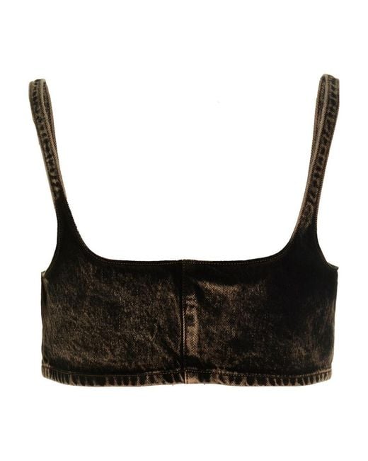 Miu Miu Black Short Denim Vest