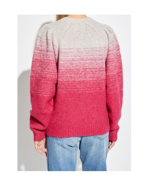 Isabel Marant Pink Isabel Marant Étoile Peytona Crewneck Knitted Jumper