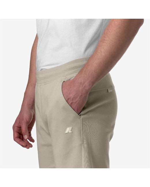 K-Way Gray Keny Cotton Walk Shorts for men