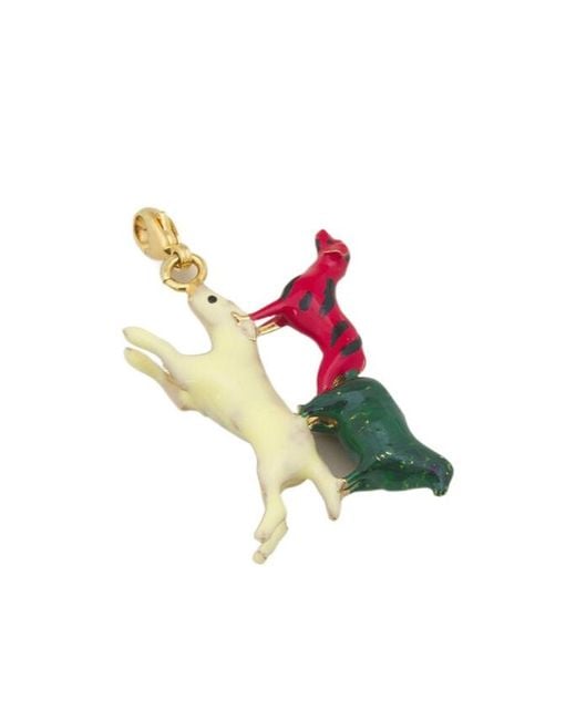 Marni White Alphabet B Charm Pendant