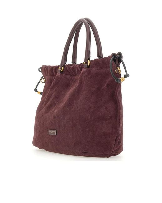 Gianni Chiarini Purple Morgana Top Handle Shoulder Bag