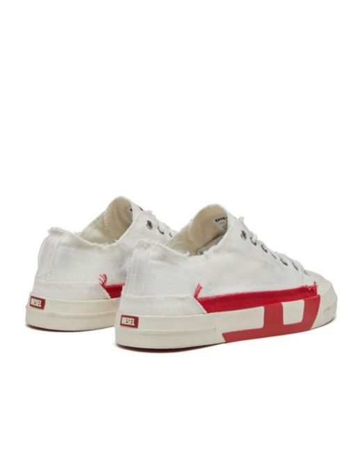 DIESEL White S-D-Verse Low Ii Sports Shoes for men