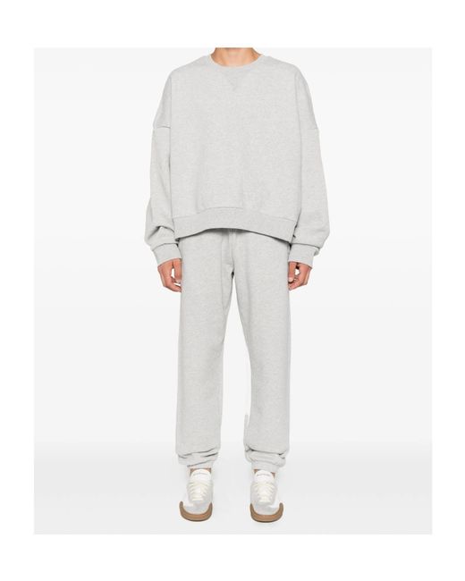 Entire studios White Crew Neck Long Sleeve Sweatshirt for men