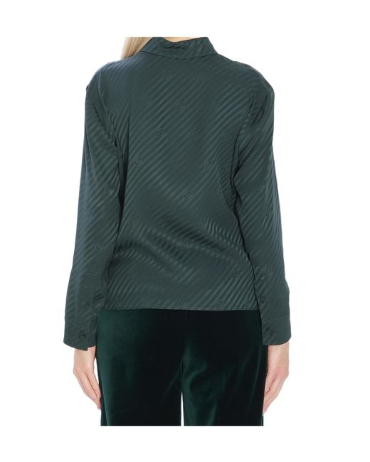 Gucci Green Interlocking Jacquard Shirt