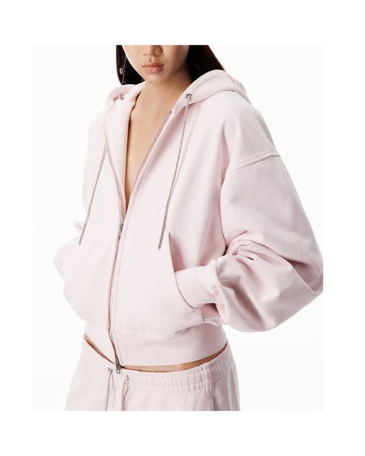 Alexander Wang Pink Zip-Up Hoodie