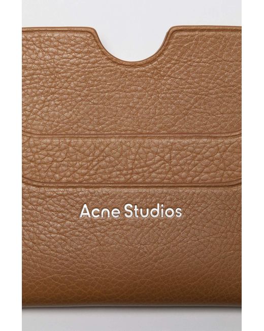 Acne Brown Five-Pocket Card Holder