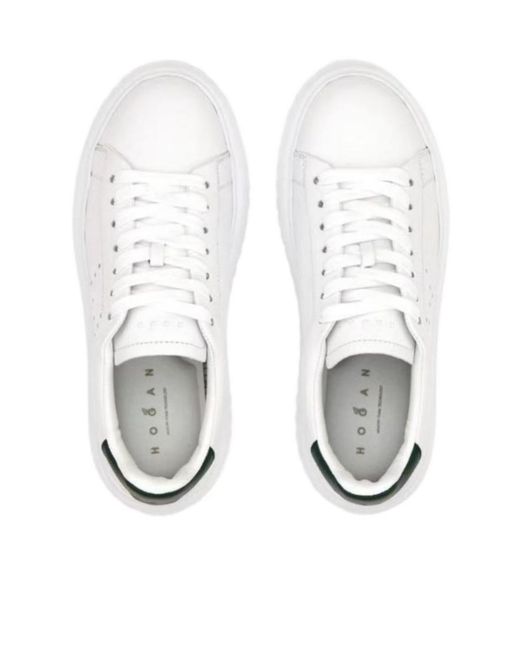 Hogan White Platform Sneakers