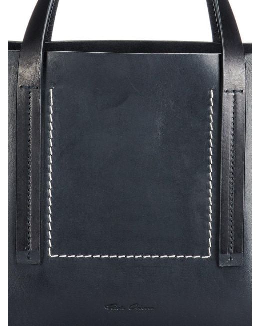 Rick Owens Black Logo Handbag for men