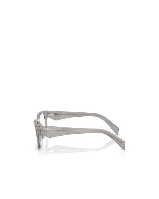 Prada White Eyewear Square Frame Glasses for men