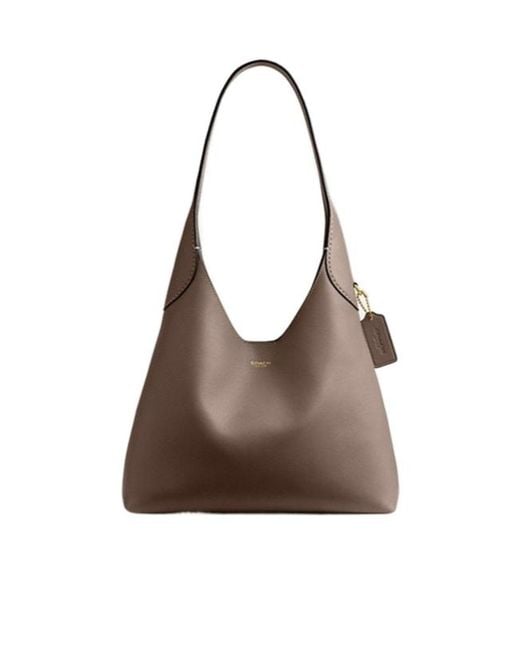 COACH Brown Brooklyn 28 Shoulder Bag
