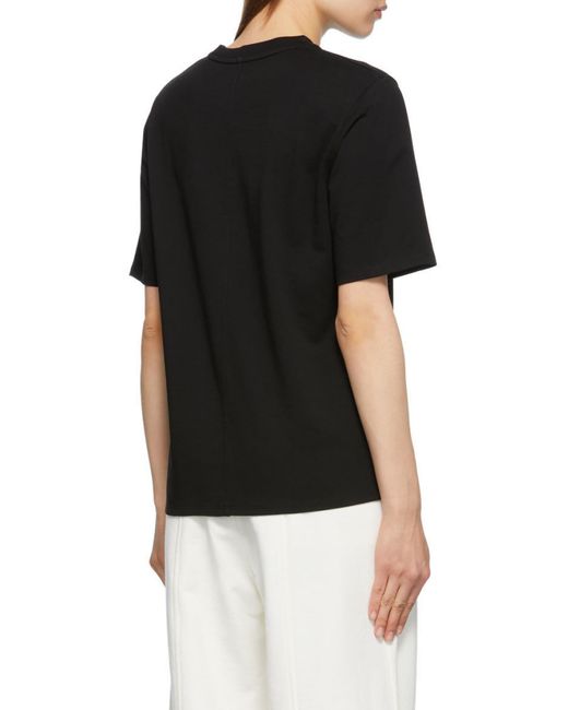 The Row Black Chiara Short-Sleeve Boxy T-Shirt