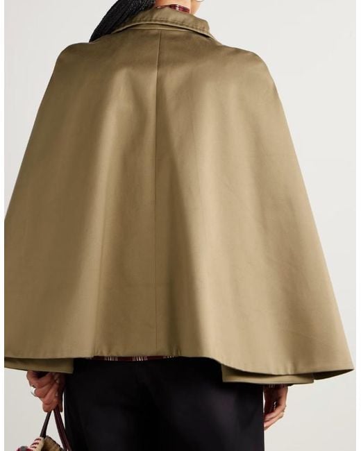 Loewe Natural Double-Breasted High-Neck Coat