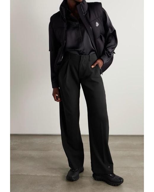 Moncler Black X Edward Enninful Pleat Tailored Trousers