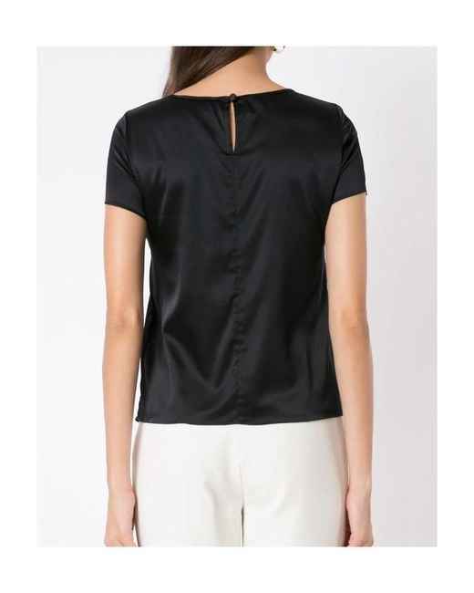 Emporio Armani Blue Scoop Neck T-Shirt