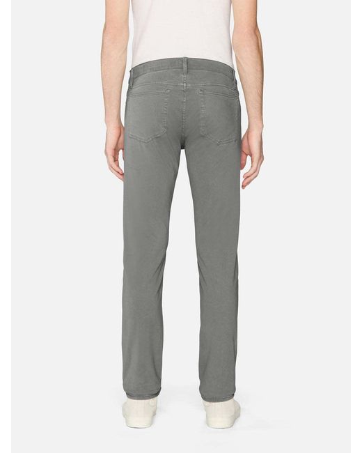 FRAME Gray Straight-Leg Chino Trousers for men