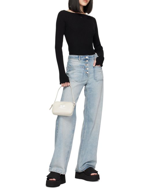 Courreges White Courrèges Slim Camera Bag